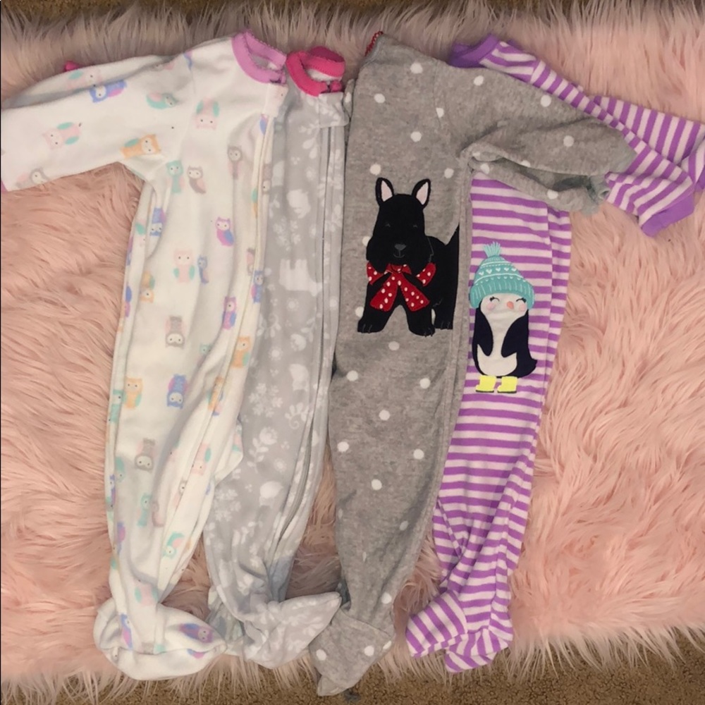 Fleece Full Zip Footie Pajamas